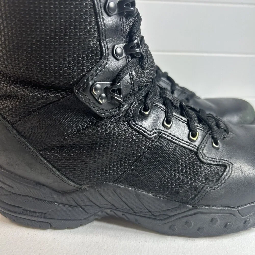 Danner Scorch Mens Boots Sz 9 D Black 8” Combat Breathable Tactical Side Zip